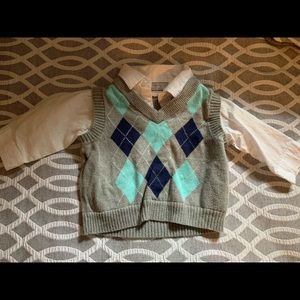 Baby Shirt and Sweater Vest